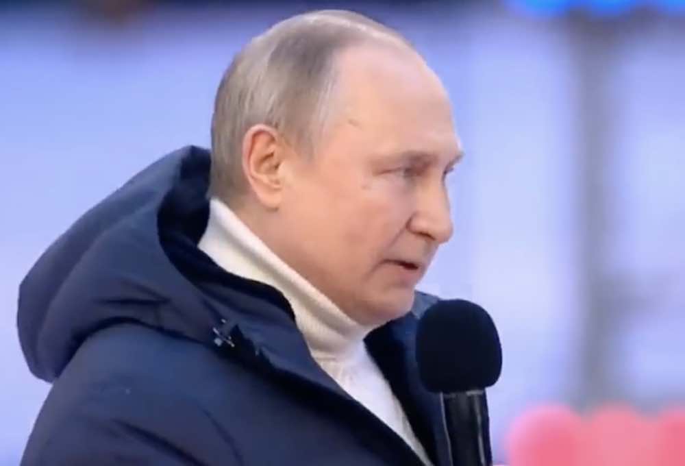 Stadio sostenitori di Vladimir Putin