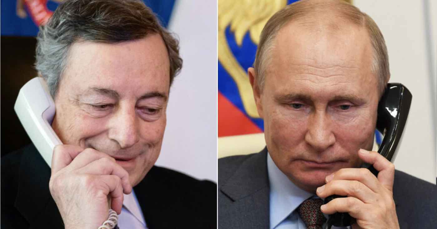 Telefonata tra Mario Draghi e Putin